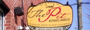 The Pit sign in Raleigh, NC